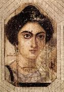 unknow artist, Funerary Portrait of Womane from El Fayum